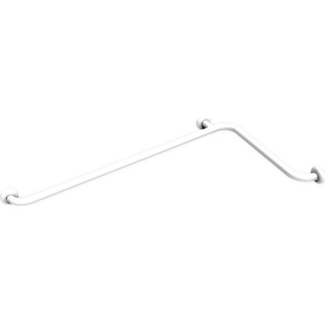 Maniglia angolare di sicurezza da cm 110x60 inox bianco (1/3)