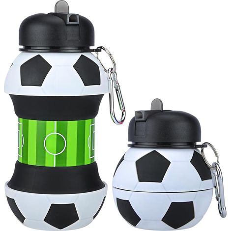 (B) 550 ml Sport-Silikon-Wasserflasche - Trinkflasche für Kinder, Mädchen und