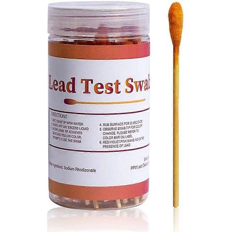 Kit de test de peinture au plomb : 60 écouvillons pour test de plomb à domicile, bandelettes de test - FO SHAN RAN WANG (1/4)