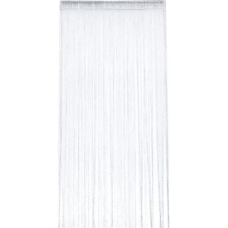 Rideau Occultant Anti Mouche Rideau de Porte Panneau Moustiquaire Pailleté Fil Rideaux Décoration Mural Fenêtre Porte Salle de Frange 100 x 200 cm (1/4)