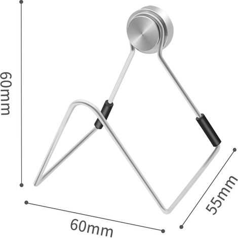 Lot de 2 supports magnétiques pour torchons, adaptés aux éviers, en acier inoxydable. (1/5)