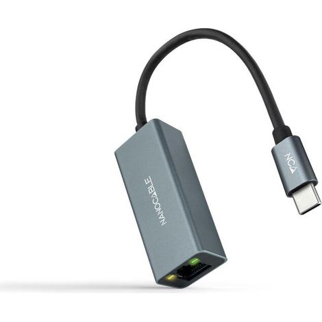 Adaptador Tipo-C - RJ45 Nanocable 10.03.0406/ 1000Mbps (1/4)