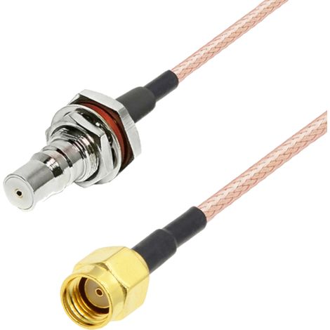 Anschlusskabel QMA-Buchse BH / SMA-RP-Stecker RG316 2 m