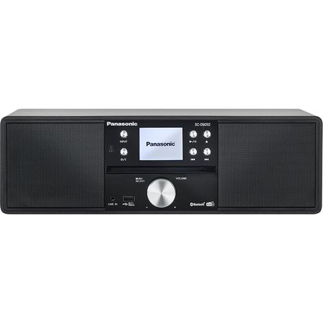 Micro-catenina tutto in uno - Bluetooth - 24 W - FM/DAB+ - Lettore CD con slot - USB - Nero - Panasonic