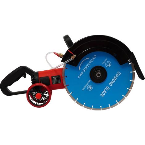 Scie circulaire, 3500W de puissance, 4100tr/min à vide, 350mm de diamètre de lame, 135mm de profondeur de coupe maximale, source d'alimentation électrique avec fil (1/5)