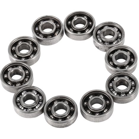 10pcs Steel Miniature 608 Ball Bearing for Fingertip Toy Spinner 8227mm