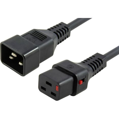 Microconnect PC1285 Kabel of Übertragung Schwarz 2 m C20-Kupplung C19-Kupplung