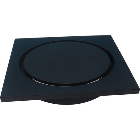 Siphon de sol en cuivre noir, avec protection anti-odeurs, installation discrète, convient aux zones humides et à l'évacuation des eaux usées domestiques.-AquaForge (1/5)