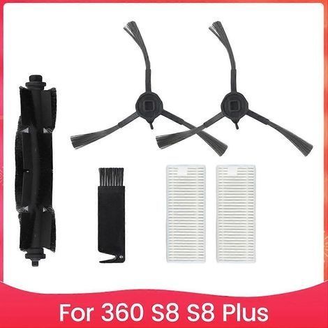 Kit accessoires aspirateur robot 360 S8 S8 Plus - Filtres HEPA, brosses latérales et brosse principale de rechange (1/5)