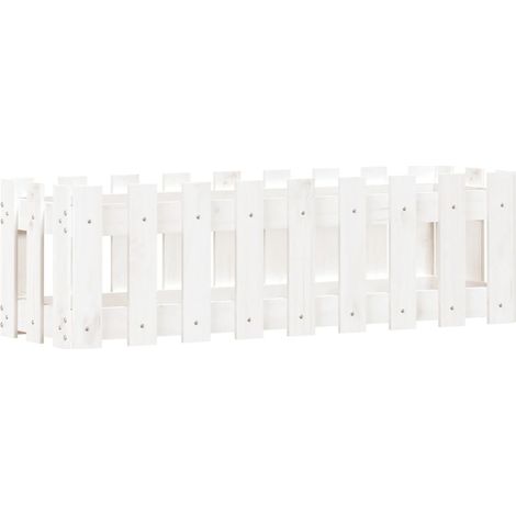 Maison Exclusive - Hochbeet Lattenzaun-Design Weiß 100x30x30 cm M