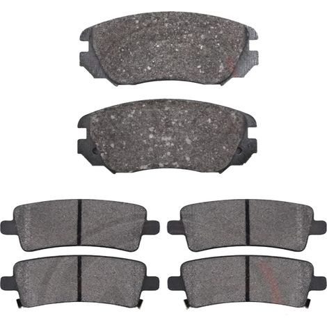 KIT PASTIGLIE FRENO ANTERIORI E POSTERIORI compatibile con OPEL ZAFIRA TOURER C (P12) / PASTIGLIE FRENANTI AUTO OEM P 59 055  P 59 077,P 59 080  P 59 087 / SOSTITUZIONE DIRETTA / BASSA POLVERE / SILEN