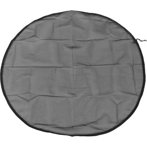 Couvercle filet pour tonneau de pluie en polyester, protection pratique avec cordon de serrage pour seaux et réservoirs d'eau, pour jardin et cour (1/5)