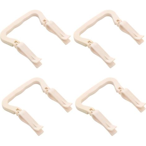 4 pièces Support sac poubelle Clip Fermeture poubelle Supports de pince à clip en plastique pour poubelle de poubelle de cuisine Poubelle Clip (1/5)