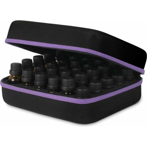 Boîte Huile Essentielle,30 Bouteilles imperméable Aromathérapie Boîte de Rangement Housse de Transport Trousses de Toilette Sac Voyage pour le stockage à la maison et les voyages (1/5)