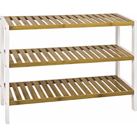 Étagère 3 Niveaux en Bambou "Stacy" 70cm Naturel