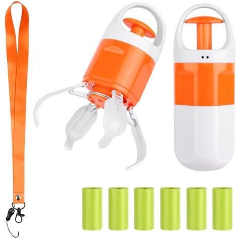 Ramasse-Crotte - Non spécifié - 2 en 1 - 90 Sacs Inclus - Portable - Pour Chiens Moyens (1/4)