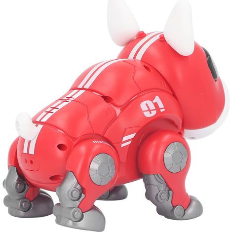 Chien jouet électronique avec capteur tactile, robot danseur intelligent, idéal pour les enfants, rouge. (1/5)