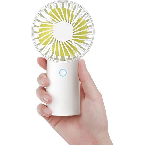6000mah Ventilateur  Main, Mini Ventilateur Portatif, Petit Ventilateur Rechargeable Usb [temps De Travail 5-20h] Ventilateur Personnel  Piles Ave (1/5)