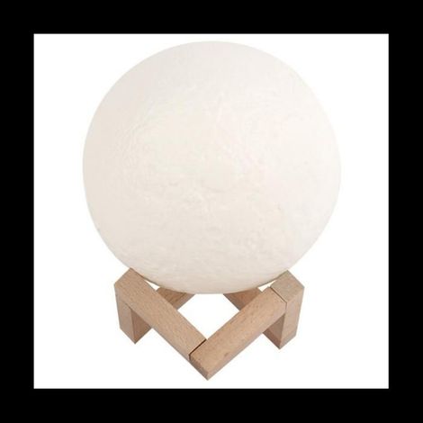 Lampe Lune - Kit Peinture DIY 3D - Veilleuse Enfant - Bois Et Plastique - 12 Peintures Incluses - 1 Unité (1/5)