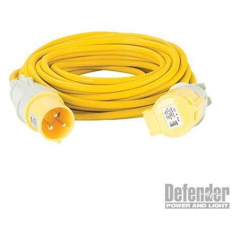 Extension Lead Yellow 4mm2 32A 14m 110V E85240