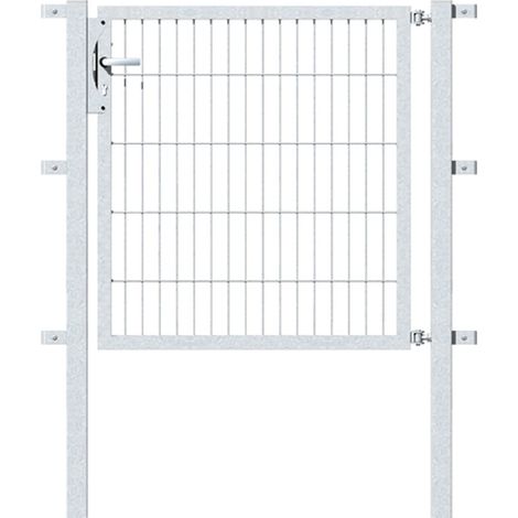 ALBERTS Einzeltor Flexo, feuerverzinkt, lichte BxH1000x1000, PF60x60/1500mm (1/4)