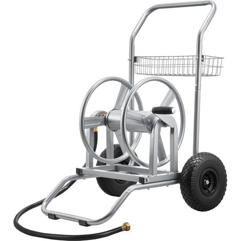 VEVOR Carrello Avvolgitubo per Tubo dellAcqua, Carrello Avvolgitubo da Giardino per Tubi ad Alta Pressione Capacita max. 6096 cm/9144 cm,Bobina per Stoccaggio Tubi per Irrigazione, Senza Tubo