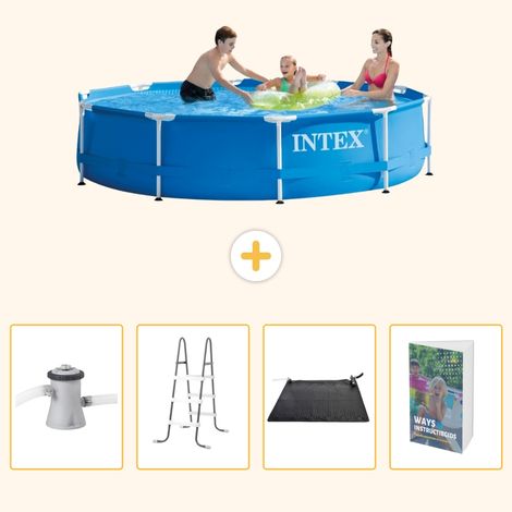 Intex Piscine Tubulaire Ronde - 305x76 cm - 5-pièces SCB112 (1/5)