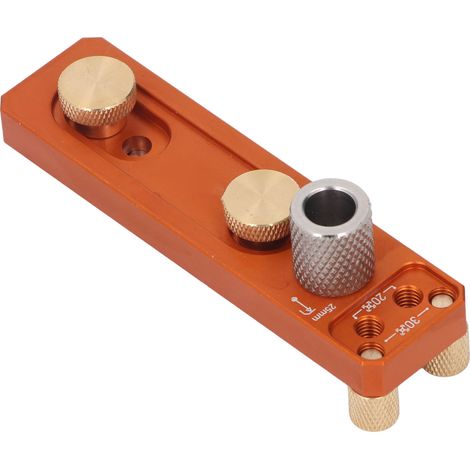 Kit de guide de perçage profilé alu, gabarit d'extrusion à trou d'accès unique, avec foret à marche fraisuré M6 et curseur 30 20 (1/5)