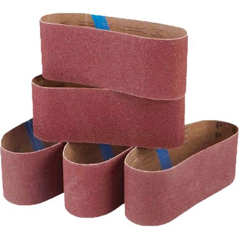 Schleifband – 76 x 457 mm – Körnung 240 – Zum Schleifen, Polieren, für Holz, Lackieren und Metall – Kompatibel mit Bandschleifern 9910 und 9911 – 5er-Pack (1/5)