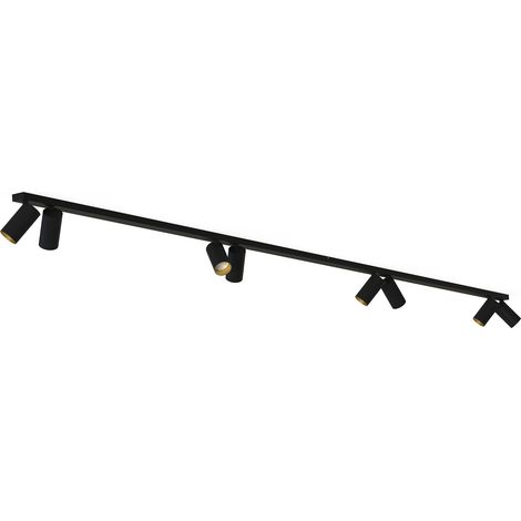 Plafonnier barre 8 spots GU10 Nowodvorski Mono noir (1/2)