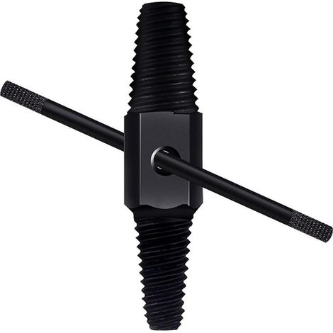 Extracteur Conduite D'Eau à Double Tête De Boulon Vis Antidérapant, Utilisé pour Retirer Les Fils Cassés Dans Conduites Vieillissantes Et ExtréMités Cassées (Noir) (1/5)