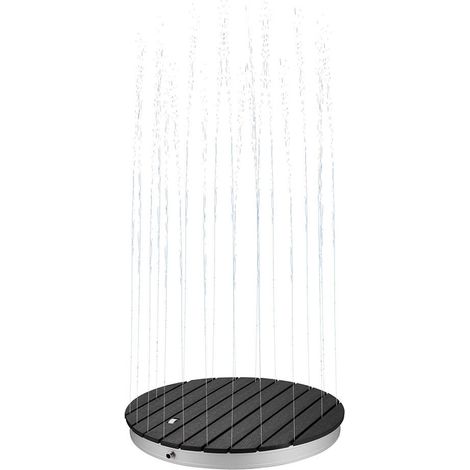 HOME DELUXE WPC Bodendusche CALIA Anthrazit - ⌀ 70,5 cm  Bodendusche, Außendusche, Gartendusche, Outdoor Dusche  Bodendusche, Außendusche, Gartendusche