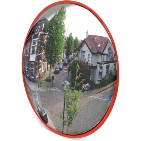 Miroir Convexe Circulation 45 cm Champ de vision de 130°-160° Miroir traffic Sécurité routière Outdoor Indoor Miroir routier Polycarbonate solide Surveillance Rue Magasin (1/4)