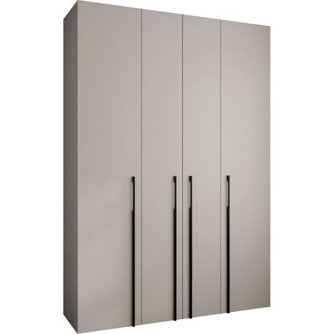 Armario Hartford 570, Cachemira, 246x170x42cm, Puertas de armario: Con bisagras, Número de estantes: 12 (1/5)