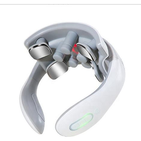 Kabelloses, beheizbares Nackenmassagegerät, tragbares Infrarot-Nackenmassagegerät mit tiefen Vibrationen zur Schmerzlinderung. (1/5)