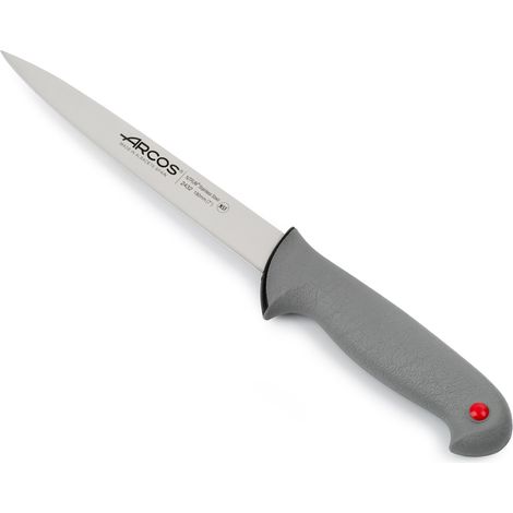 Coltello per filettare semi-flessibile Arcos Colore - Prof. 243200 in acciaio inox Nitrum e mango ergonomico Lama in polipropilene e 19 cm, coperchio del display (1/5)