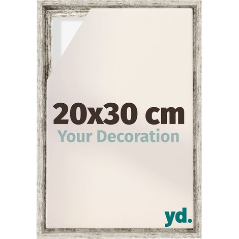 Your Decoration - Cadre flottant - Blanc Vintage - Cadre en caisse américaine pour toile sur chassis - MDF - Lyon (1/5)