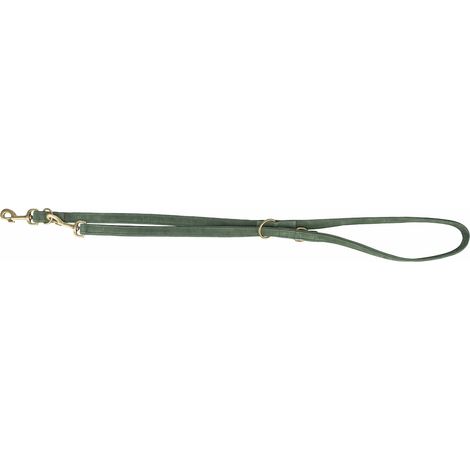 Pure V-Leine, Leder S M: 2 m/15 mm, salbei
