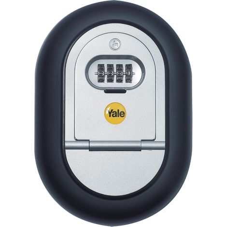 YALE Cassaforte/Box per chiavi Y500/187/1 con montaggio a parete, con combinazione a 4 cifre, dimensioni 18,7 x 13 x 3,9 cm