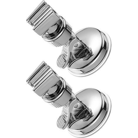 Support Ventouse Puissant en Acier Inoxydable Fixation Murale sans Perçage Réglable et Amovible Lot de 2 Pièces Accessoire Salle de Bain pour Pommeau Main (1/5)