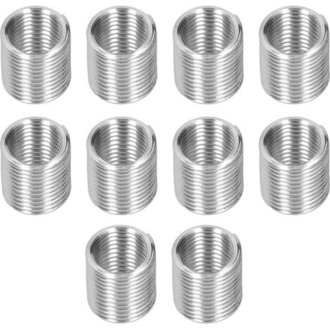 10 inserts M18x2.52D pour écrous réducteurs mâle-femelle, outil de réparation en acier inoxydable à filetage métrique, visserie de fixation (1/5)