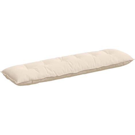 Back Pillow Beige 180 x 50 cm Microfibre Fabric vidaXL