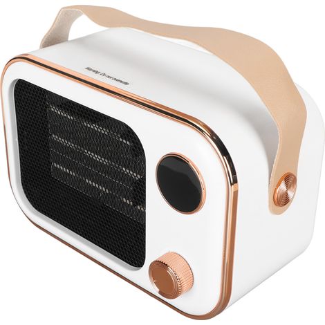 Chauffage d'appoint électrique 800-1200 W, 2 modes de température, diffusion de chaleur homogène, petit chauffage soufflant pour bureau ou chambre, prise européenne 220 V (1/5)