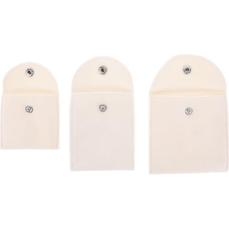 3-teiliges Schmuckbeutel-Set Kompakte Größe, ideal für Zuhause und unterwegs, für Münzen und Uhren, schlichtes und elegantes Design (1/5)