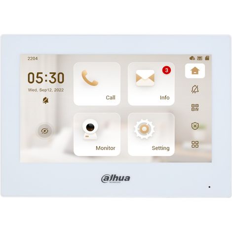Dahua IP & Wi-Fi Indoor Monitor White