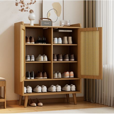 Schuhschrank mit 2 Türen und Regalböden 80x105 cm OKMYHOME (1/5)