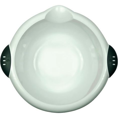 LAGUELLE - Cuvette blanche ronde bimatière 6l