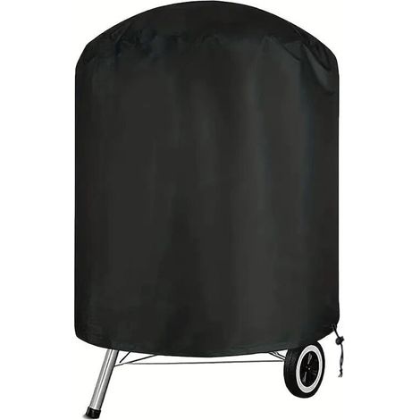 Housse Pour Barbecue Rond - Tissu Oxford 210D Impermeable Anti-UV - Dimensions 70 x 97 cm - Noir - 1 Piece (1/5)