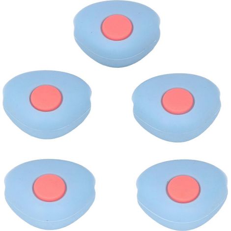 Cinq protections d'angle pour meubles/tables/chaises, protections d'angle de sécurité pour plans de travail, adaptées aux enfants, bleues. (1/5)