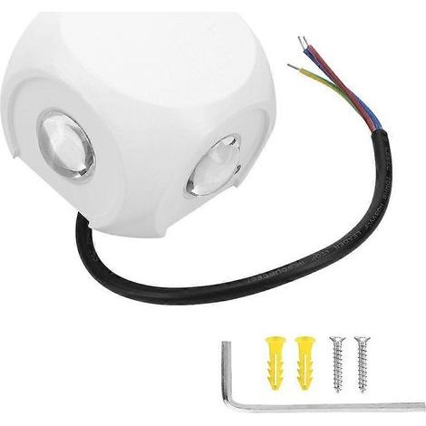 LED Outdoor Waterproof Garden Lamp with Four Sides 4W IP65 85-265V(white light) (1/5)